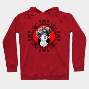 woman face and hairstyle Hoodie